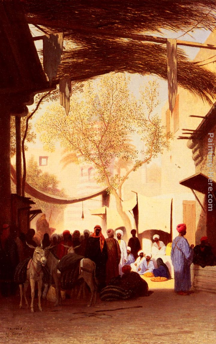 Charles Theodore Frere A Market Place, Cairo